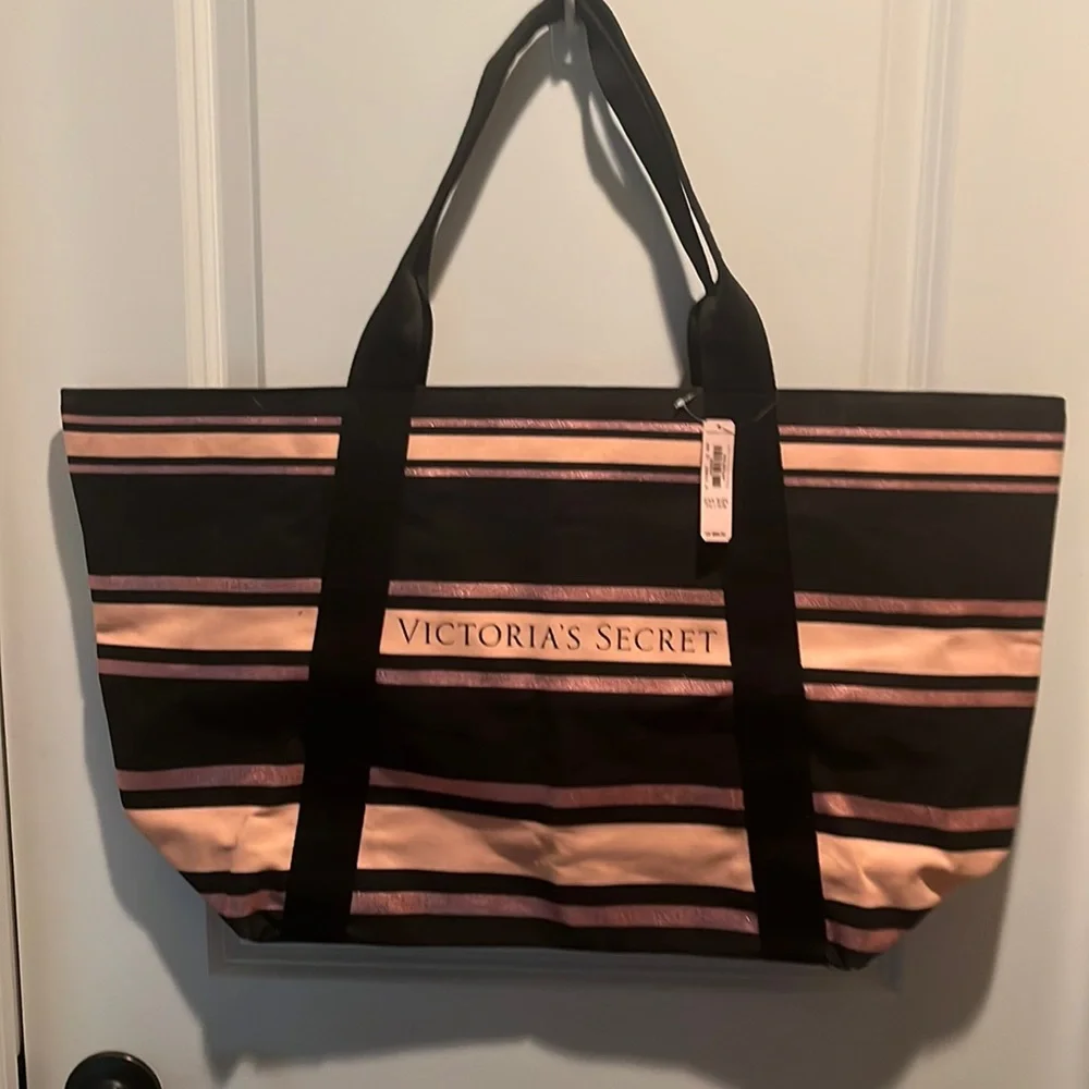 Never used Victoria’s Secret black tote - Picture 1 of 5